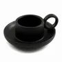 Bougeoirs et photophores  - Porte-bougie chauffe-plat en grès noir - SOMETHING DIFFERENT WHOLESALE EUROPE BV
