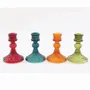 Candlesticks and candle holders - 10cm Coloured Glass Taper Candle Holder - SOMETHING DIFFERENT WHOLESALE EUROPE BV