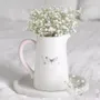 Vases - White Butterfly Print Ceramic Flower Jug - SOMETHING DIFFERENT WHOLESALE EUROPE BV