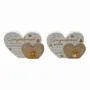 Ornaments - 22cm Double Heart Christmas Gingerbread Plaque - SOMETHING DIFFERENT WHOLESALE EUROPE BV