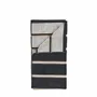 Bathroom equipment - Bath towel Sauna 70x140 Black/Soft Grey/Camel - F&H GROUP A/S
