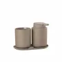 Bathroom equipment - Bathroom set Ume 3 parts Taupe - F&H GROUP A/S