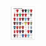 Affiches - Affiche 50 x 70 cm - Legendary Football Teams - Olivier Bourdereau - WALL EDITIONS