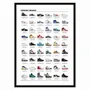 Poster - Art-Poster 50 x 70 cm - Legendary Sneakers - Olivier Bourdereau - WALL EDITIONS