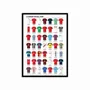 Affiches - Affiche 50 x 70 cm - Legendary Football Teams - Olivier Bourdereau - WALL EDITIONS