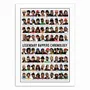 Poster - Art-Poster 50 x 70 cm - Legendary Rappers Chronology - Olivier Bourdereau - WALL EDITIONS