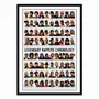 Poster - Art-Poster 50 x 70 cm - Legendary Rappers Chronology - Olivier Bourdereau - WALL EDITIONS