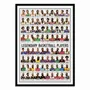 Poster - Art-Poster 50 x 70 cm - Legendary Basketball Players - Olivier Bourdereau - WALL EDITIONS