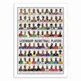 Poster - Art-Poster 50 x 70 cm - Legendary Basketball Players - Olivier Bourdereau - WALL EDITIONS