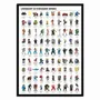 Poster - Art-Poster - Legendary 2D Videogame heroes - Olivier Bourdereau - WALL EDITIONS