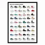 Poster - Art-Poster - 2000's-2010's Legendary Sneakers - Olivier Bourdereau - WALL EDITIONS