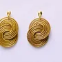 Bijoux - Boucles d’oreilles Tainha Gold – Capim Dourado du Brésil - CAPIDO