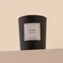 Bougies - Bougie Santal verre noir - 180g - Cire 100% végétale - TANDEM FRAGRANCES