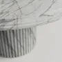 Dining Tables - Aura -  Round dining table in Calacatta marble - PISTORE MARMI