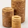 Tea and coffee accessories - Set of 3 round cinnamon boxes with lid, H160 Ã˜90, H110 Ã˜70, H80 Ã˜50 - L INDOCHINEUR X RIVÊT