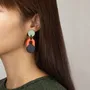 Bijoux - Boucles d'oreilles Ariane - Tiges - Motif - L INDOCHINEUR X RIVÊT