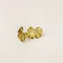 Jewelry - Ginkgo earrings in silver-plated brass - Fine gold-plated brass - L INDOCHINEUR X RIVÊT