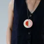 Jewelry - Pendant in horn and tricolour lacquer - L INDOCHINEUR X RIVÊT