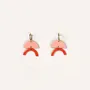 Jewelry - Hoop earrings in lacquered horn - Gold hooks - Multicolour - L INDOCHINEUR X RIVÊT