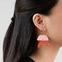 Jewelry - Hoop earrings in lacquered horn - Gold hooks - Multicolour - L INDOCHINEUR X RIVÊT