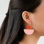 Jewelry - Hoop earrings in lacquered horn - Gold hooks - Multicolour - L INDOCHINEUR X RIVÊT