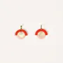 Jewelry - Hoop earrings in lacquered horn - Gold hooks - Multicolour - L INDOCHINEUR X RIVÊT
