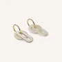 Jewelry - Hoop earrings, double hanging rings, in blond horn - Beige - L INDOCHINEUR X RIVÊT