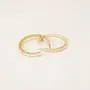 Bijoux - Créoles torsade en corne blonde - Tiges - Corne blonde marbrée - L INDOCHINEUR X RIVÊT