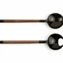 Couverts de service - Petits couverts ronds pinces de crabe laqués ivoire - taille S - L INDOCHINEUR X RIVÊT