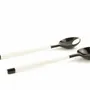 Couverts de service - Petits couverts ronds pinces de crabe laqués ivoire - taille S - L INDOCHINEUR X RIVÊT