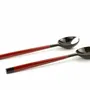 Couverts de service - Petits couverts ronds pinces de crabe laqués ivoire - taille S - L INDOCHINEUR X RIVÊT