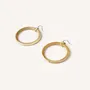 Jewelry - Large single ring earrings in hoof - Hooks - Marbled blond horn - L INDOCHINEUR X RIVÊT