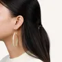 Jewelry - Large single ring earrings in hoof - Hooks - Marbled blond horn - L INDOCHINEUR X RIVÊT