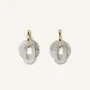 Jewelry - Hoop earrings, double hanging rings, in blond horn - Beige - L INDOCHINEUR X RIVÊT