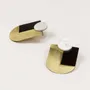 Jewelry - Stone & Brass Arche earrings - Studs - Natural - L INDOCHINEUR X RIVÊT