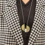 Jewelry - Stone & brass Envol pendant - L INDOCHINEUR X RIVÊT