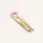 Hair accessories - Double hairpin in African blond horn and lacquer - L INDOCHINEUR X RIVÊT