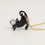 Bijoux - Pendentif Rat en corne noire et nacre blanche - L INDOCHINEUR X RIVÊT
