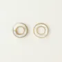 Bijoux - Boucles d'oreilles Auréole en corne marbrée - Corne blonde marbrée - L INDOCHINEUR X RIVÊT
