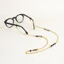 Glasses - Capsule eyeglass chain in brass, hoof and tricolour lacquer - L INDOCHINEUR X RIVÊT