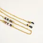 Glasses - Capsule eyeglass chain in brass, hoof and tricolour lacquer - L INDOCHINEUR X RIVÊT