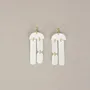 Bijoux - Boucles d'oreilles pampilles en nacre - Nacre blanche - L INDOCHINEUR X RIVÊT