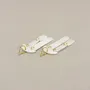 Bijoux - Boucles d'oreilles pampilles en nacre - Nacre blanche - L INDOCHINEUR X RIVÊT