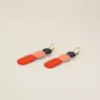 Jewelry - Totem hoop earrings 85 in blond horn and burgundy lacquer - Blue - L INDOCHINEUR X RIVÊT