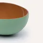 Bowls - Coconut bowl in tobacco and jade lacquer - L INDOCHINEUR X RIVÊT