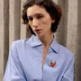 Brooches - Lacquered horn Tiger brooch - L INDOCHINEUR X RIVÊT