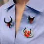 Brooches - Lacquered horn Tiger brooch - L INDOCHINEUR X RIVÊT
