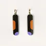 Jewelry - Nymph hoop earrings 65 in blond horn and orange lacquer - Orange - L INDOCHINEUR X RIVÊT