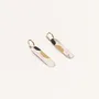 Jewelry - Nymph hoop earrings 65 in blond horn and orange lacquer - Orange - L INDOCHINEUR X RIVÊT