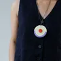 Jewelry - Pendant in horn and tricolour lacquer - L INDOCHINEUR X RIVÊT